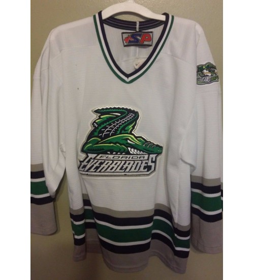 Custom ECHL Florida Everblades Hockey Jersey Home White